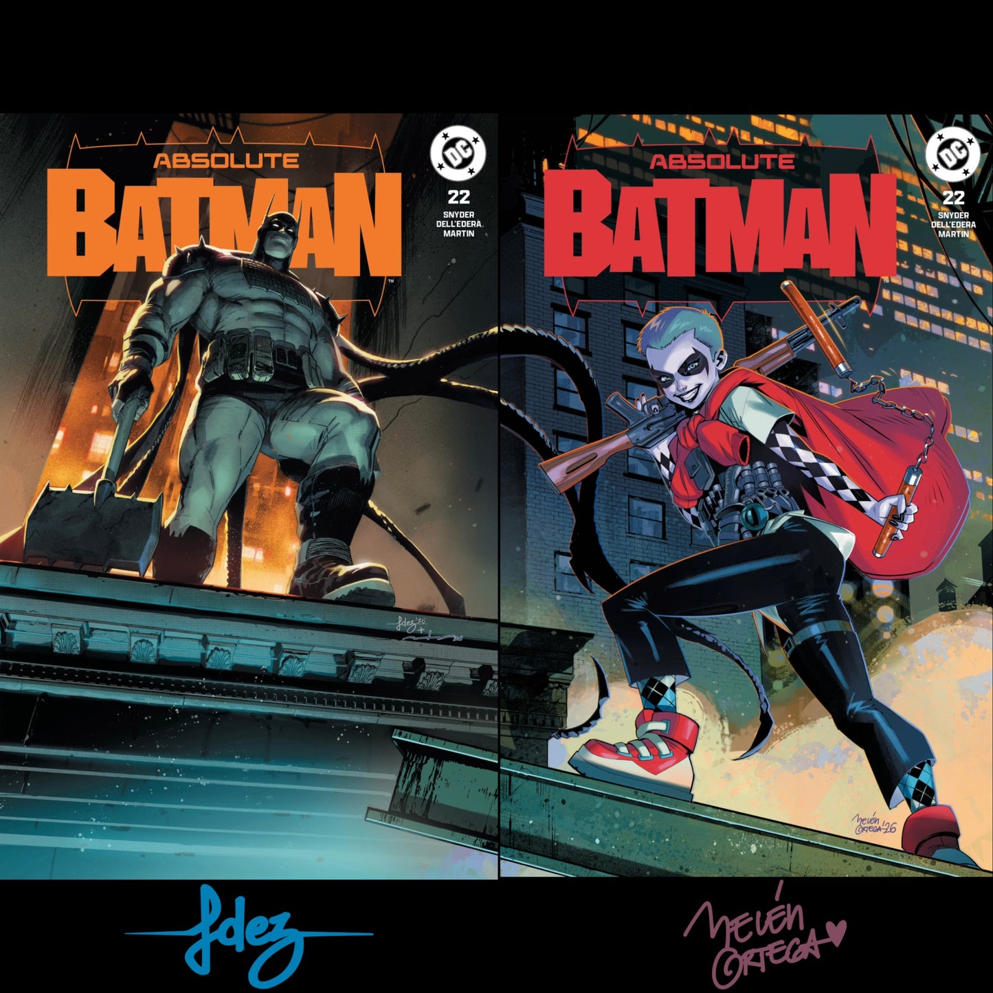 Absolute Batman #22 Javi Fernandez & Belen Ortega Foil Connecting SDCC Exclusives